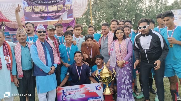 खुल्ला फुटबलको उपाधी बेलडाँडी १ लाई