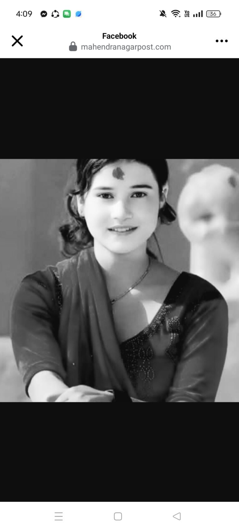 डडेल्धुरामा  एक किशोरी मृत  फेला परेकी छन्। जिल्लाको आलिताल गाउँपालिका वडा नम्बर २, तेली गाउँकी १९ वर्षीया किशोरी आशा मल्ल मृत अवस्थामा फेला परेकी हुन्।