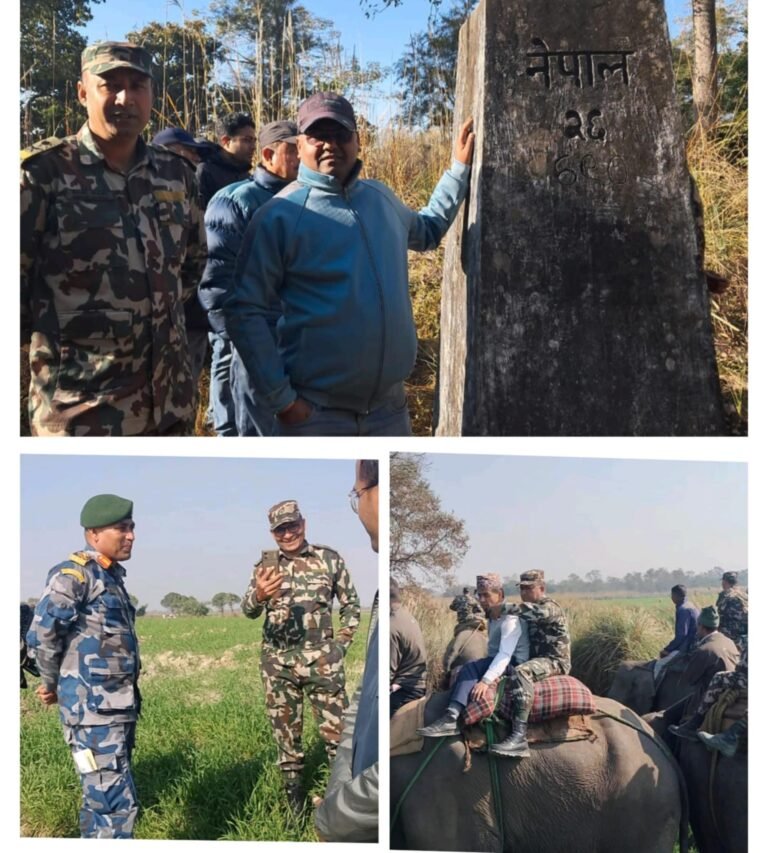 कञ्चनपुरमा  सीमा अतिक्रमण बढ्न थालेपछि प्रशासनद्वारा स्थलगत अनुगमन