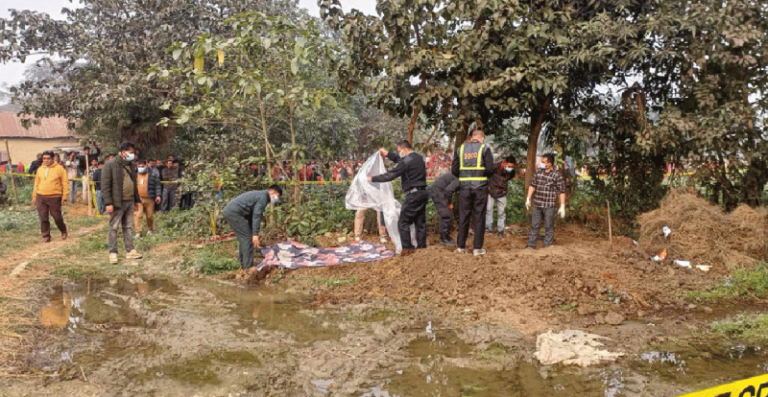गाडिएको अवस्थामा बालिकाको शव फेला : मावली हजुरबुबा सहित ६ जना पक्राउ