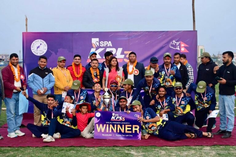 एसपिए कैलाली प्रिमियर लिग –३ को उपाधि भिमदत्तको पोल्टामा