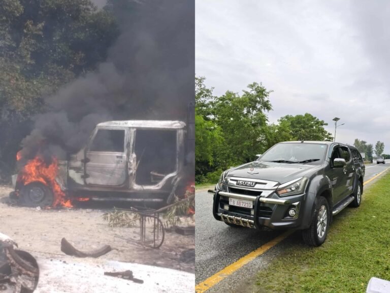 जेनजी आन्दोलनमा पनि सरकारी साधनको दोहन ! महाकाली पुल आयोजनाको गाडी दाङ  वनको धनगढीमा तोडफोड र आगजनी