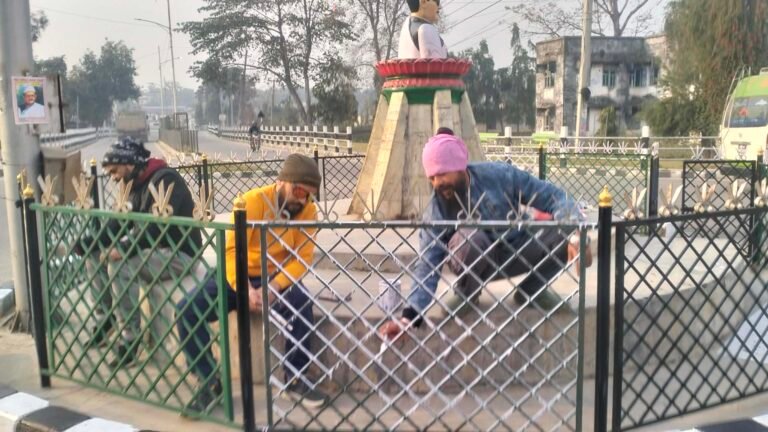 थापा, चन्द र जोशी युवा खटिए शहिदको सालिक सरसफाईमा